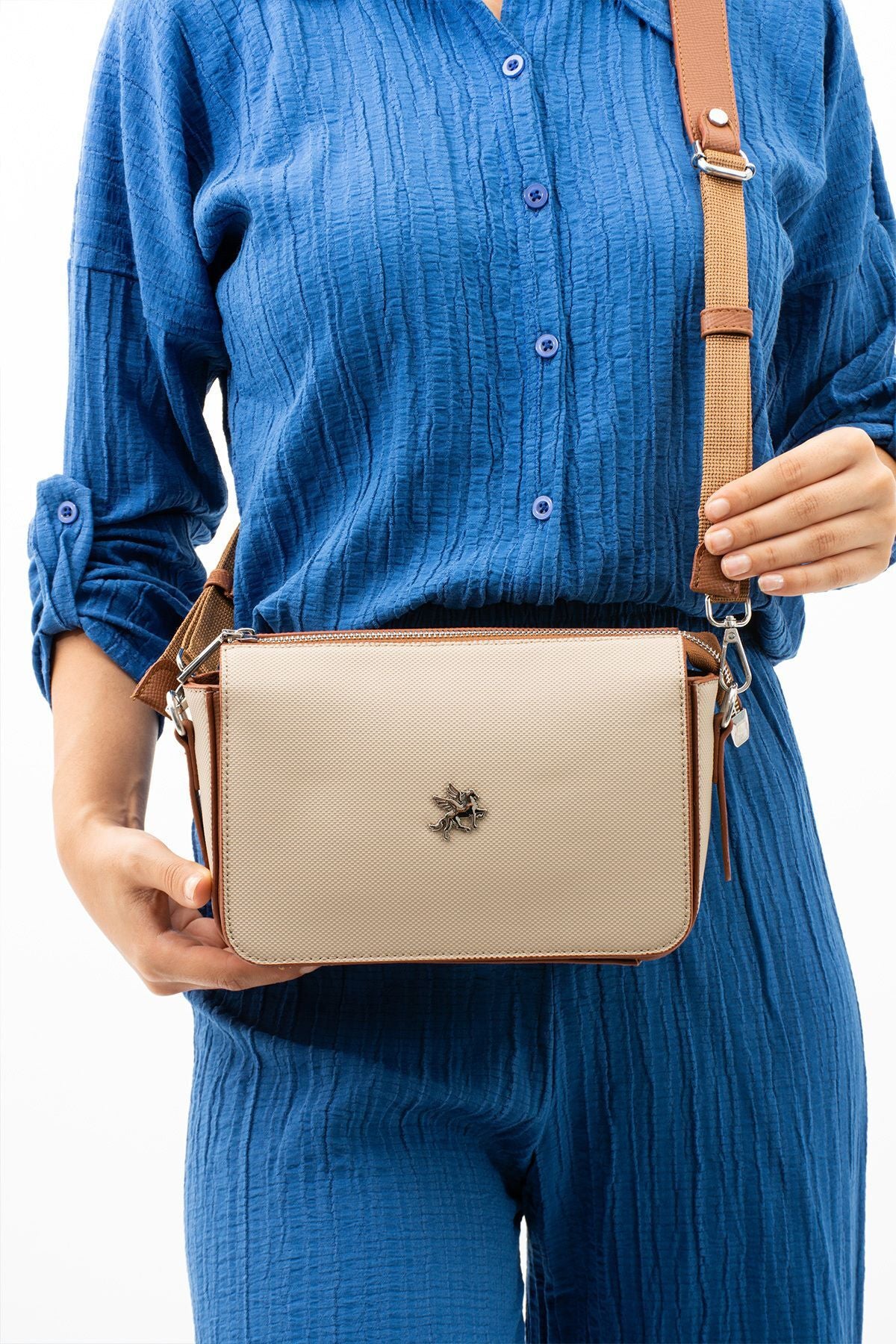 Kadın 2 Adet Askısı Olan Omuz Ve Çapraz Çanta