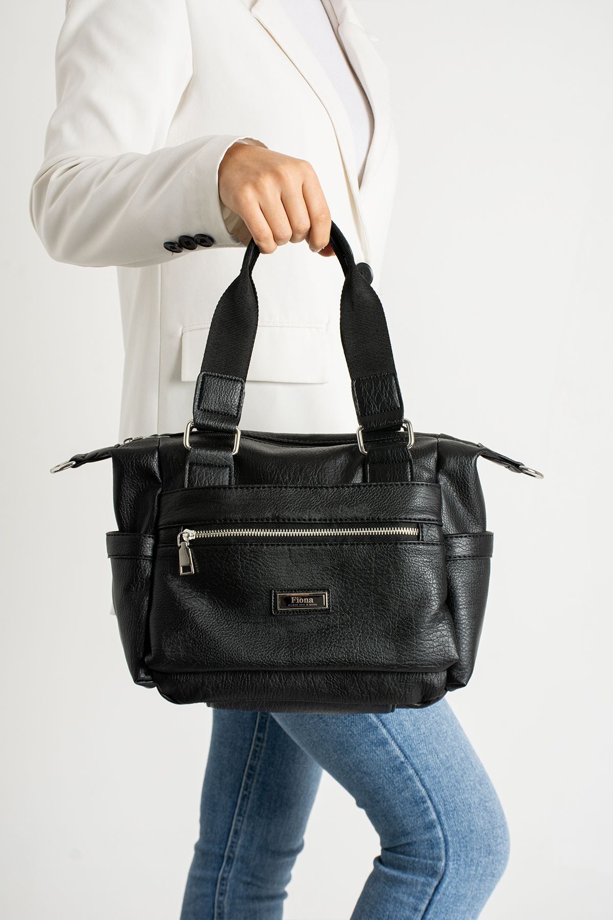 kadın Siyah Çok Bölmeli EL Ve Çapraz Çanta