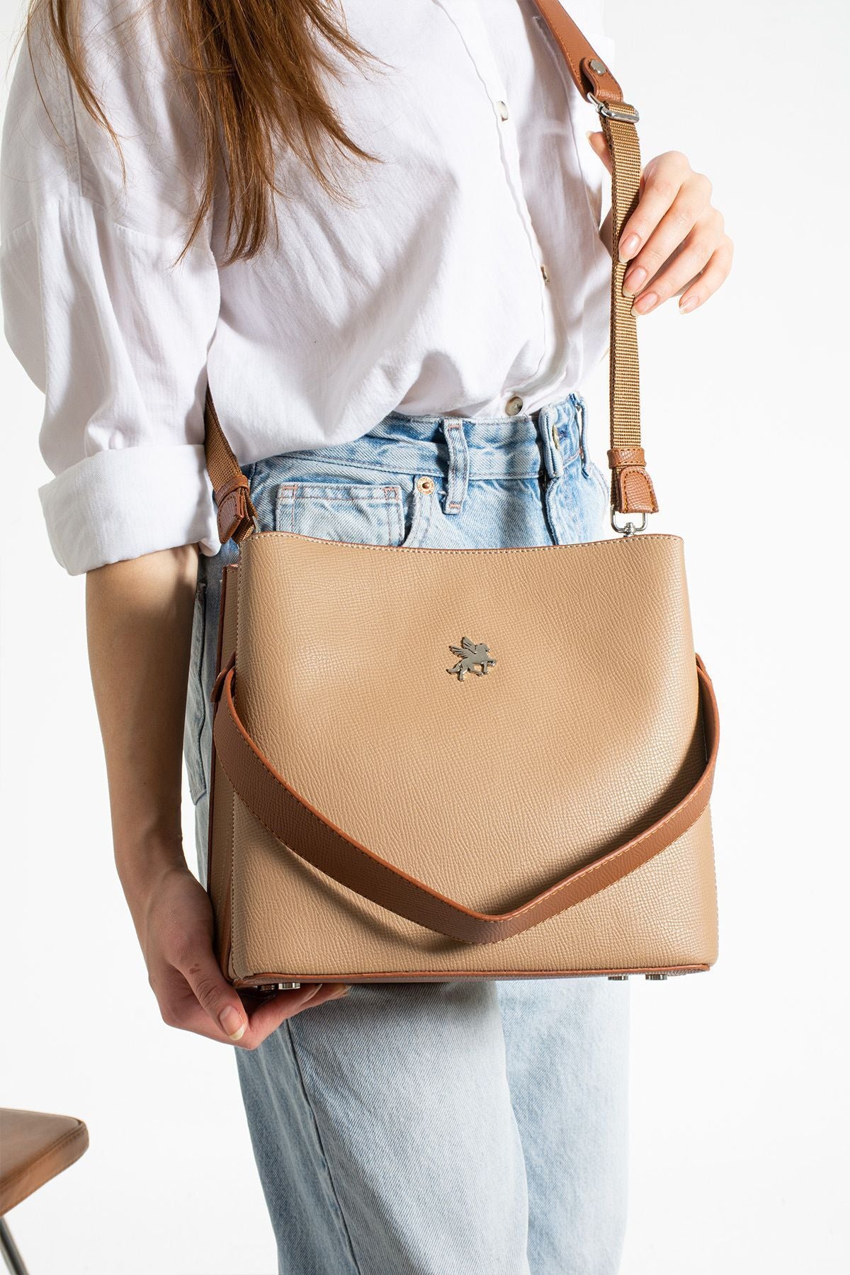 Fiona Kadın Vizon-taba 2 Adet Askısı Olan Omuz Ve Çapraz Çanta