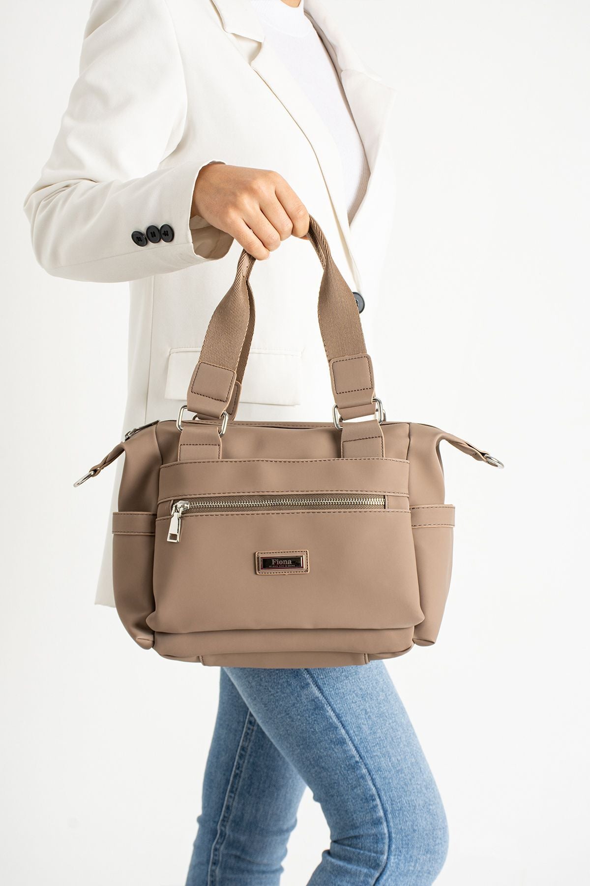 Fiona Kadın Vizon Çok Bölmeli El Ve Çapraz Çanta